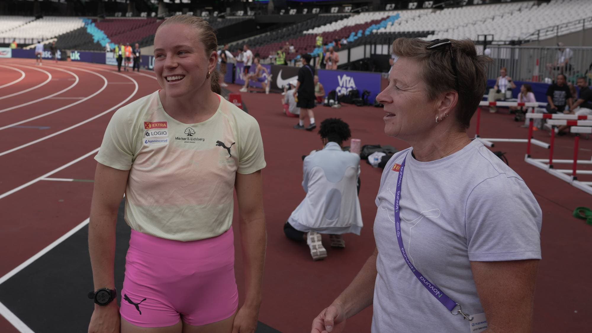 Jæger på London Stadium klar for Diamond League i morgen.