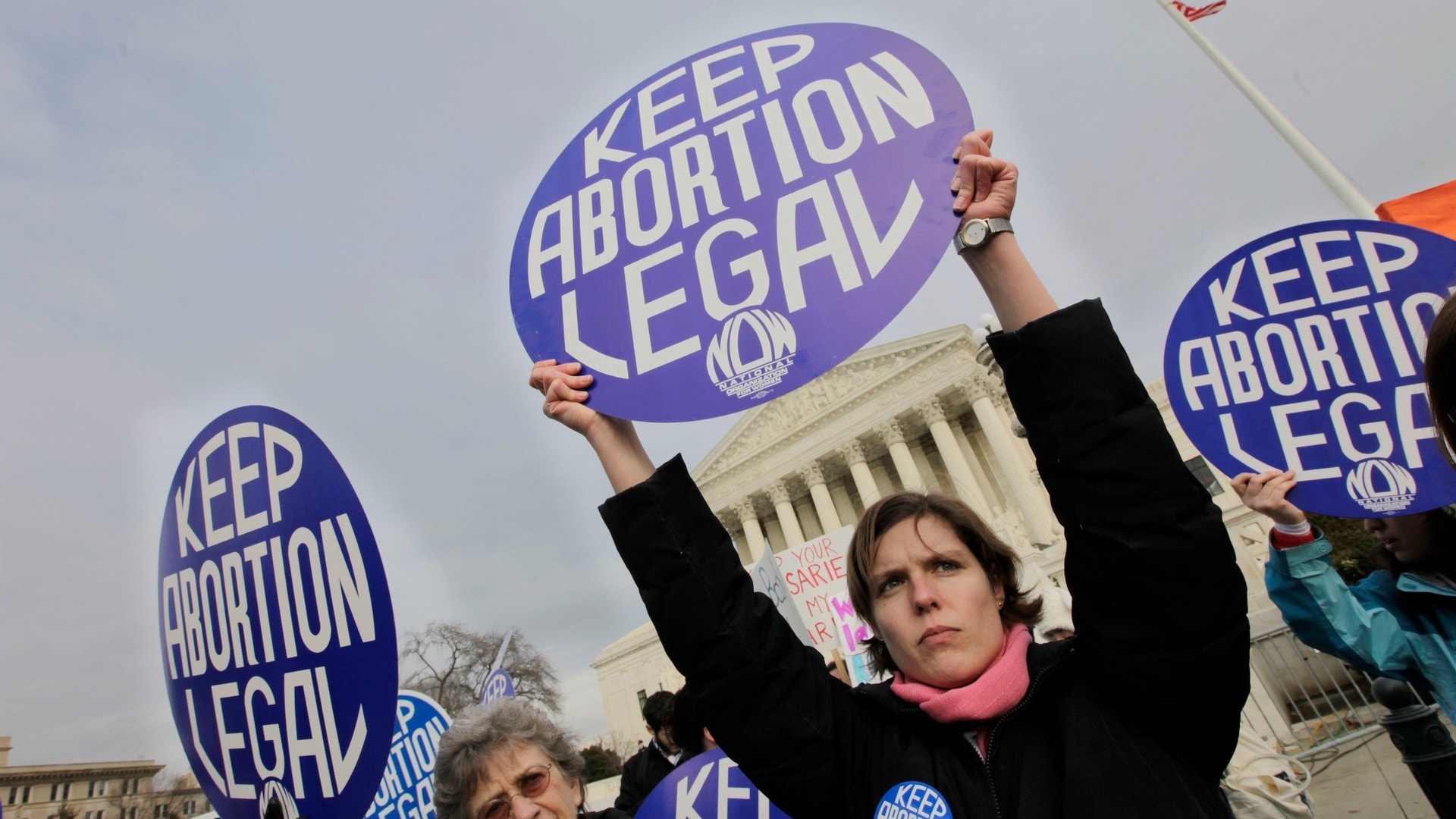 Nå: Protest mot abortlover i USA 