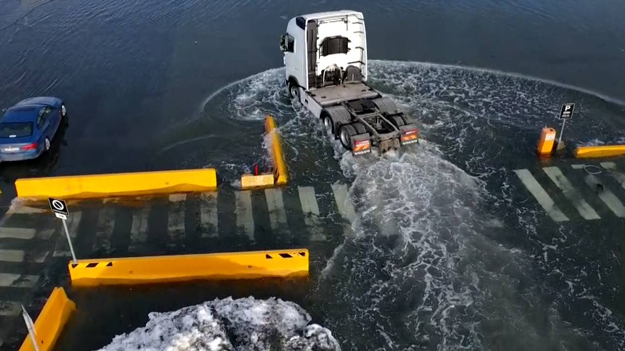 HAR STENGT HAVNA: Trondheim havn er stengt på grunn av flomtoppen som er ventet klokken 13.09.
