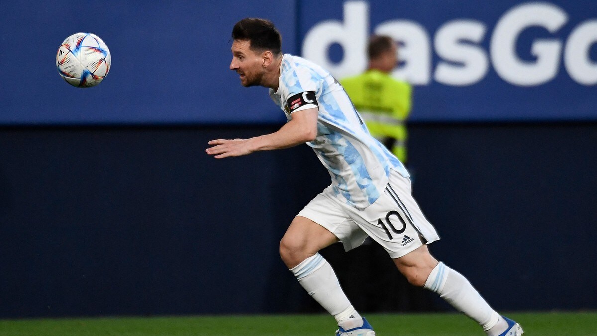 Fem mål av Messi