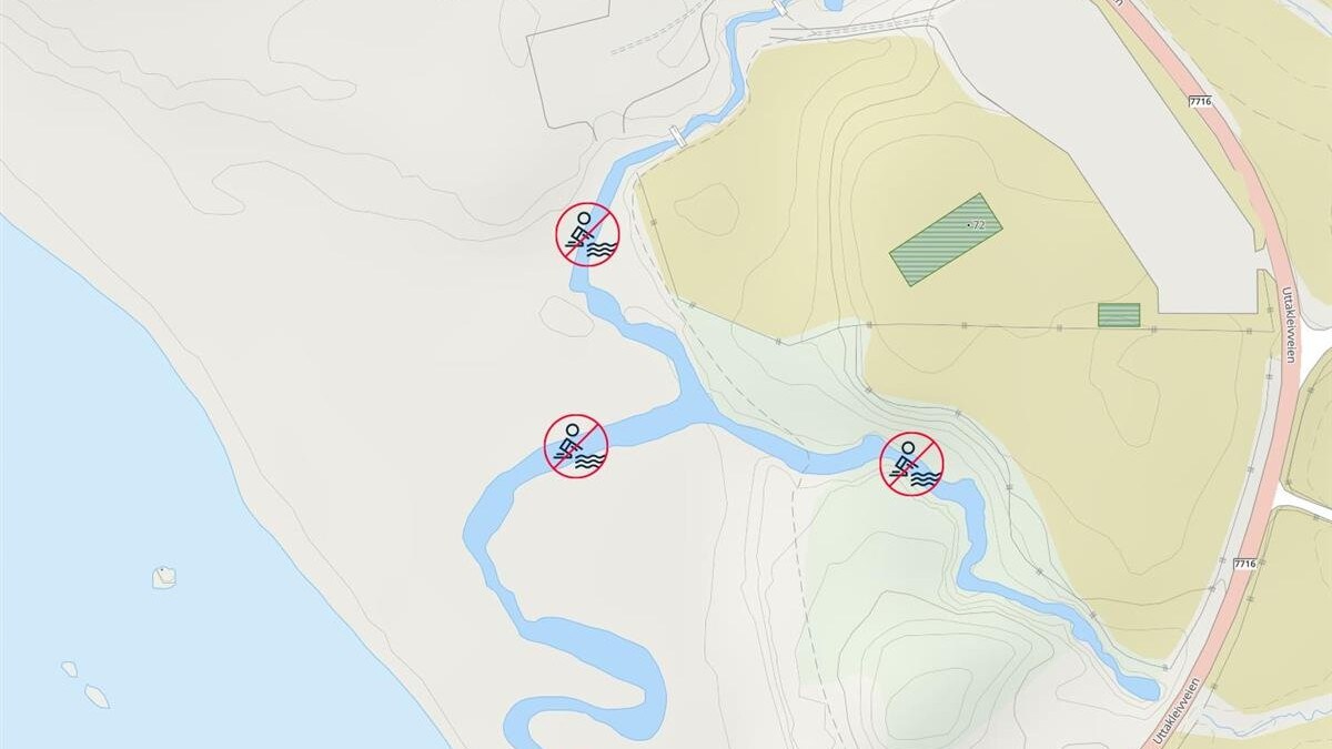 Rår frå bading på populær Lofotstrand