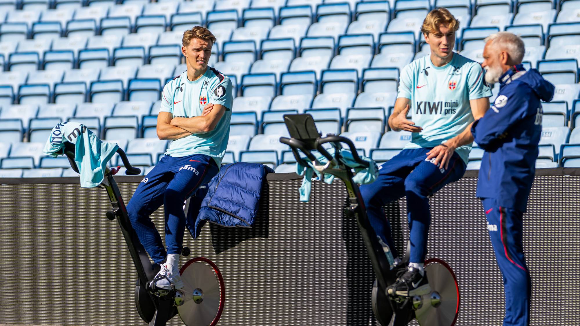 to spillere på ergometersykkel