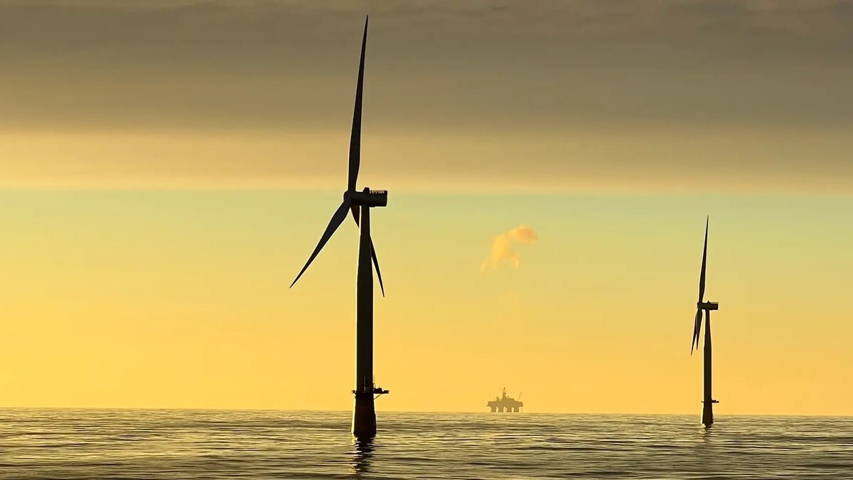 Norges første og verdens største flytende vindpark har startet strømproduksjon