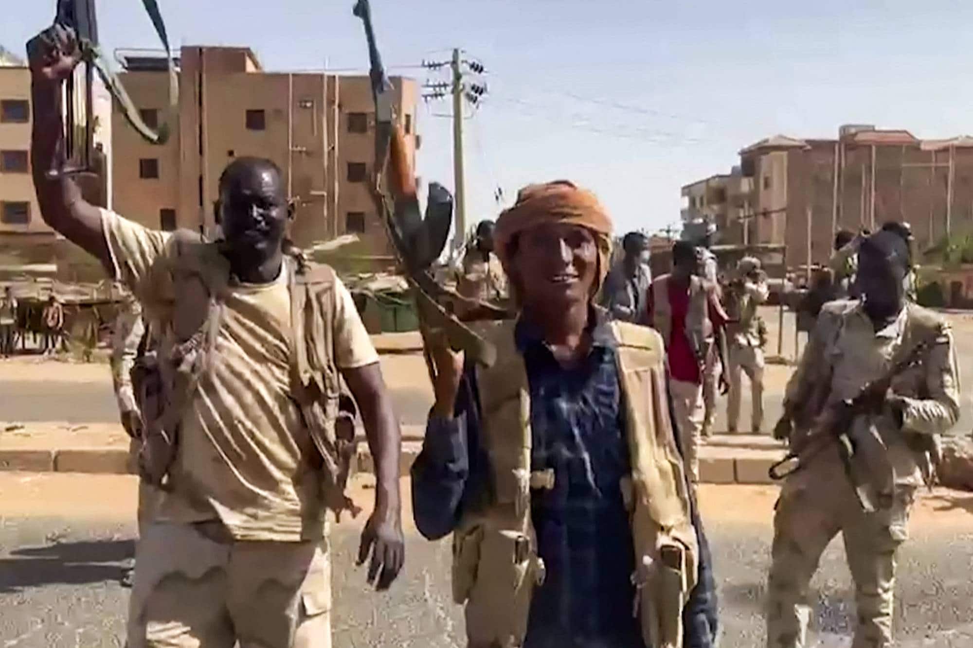Rapid Support Forces i Khartoum april 2023. 