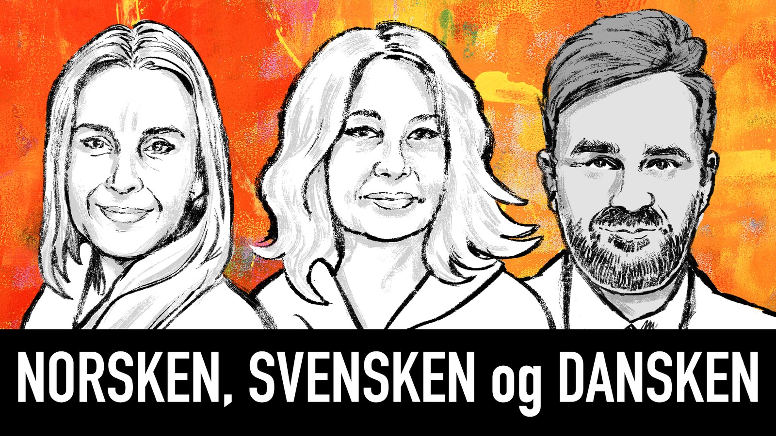 Logo des Podcasts "Norsken, svensken og dansken"