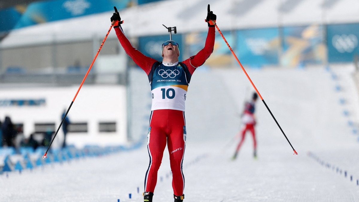 I tårer etter historisk gull: Overrasket av familien på direkten