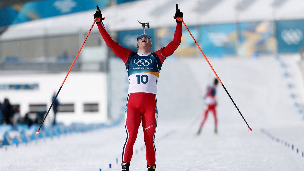 I tårer etter historisk gull: Overrasket av familien på direkten