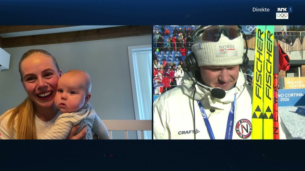 I tårer etter historisk gull: Overrasket av familien på direkten