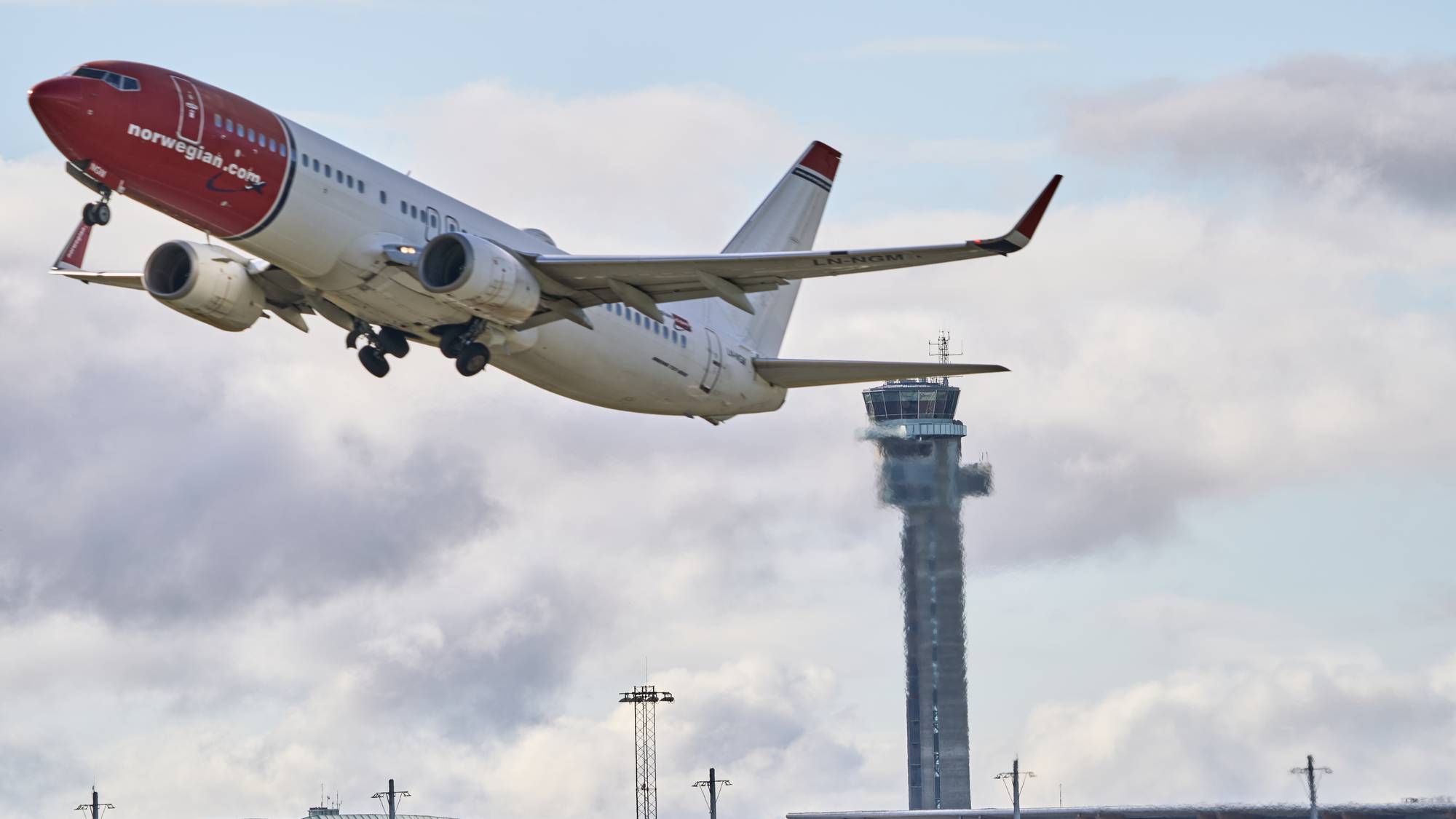 Et norwegianfly i lufta