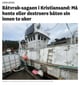 Avisa Kristiansand Avisutklipp viser hvit stor båt