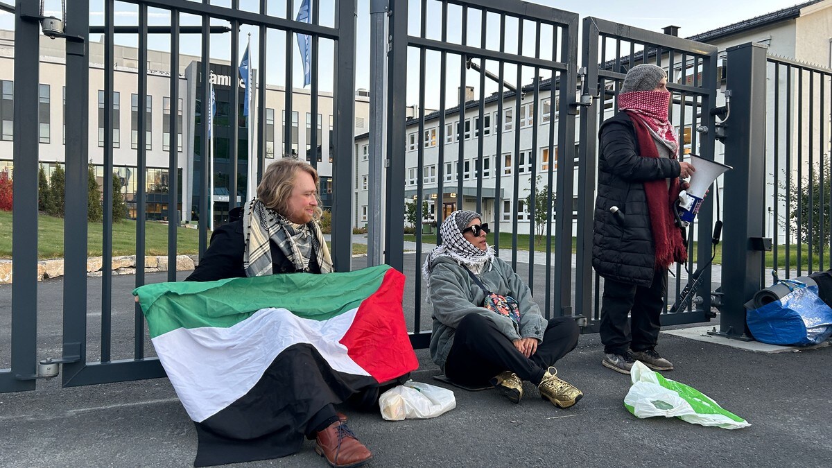 Palestina-aktivister med aksjon hos våpenprodusent Nammo