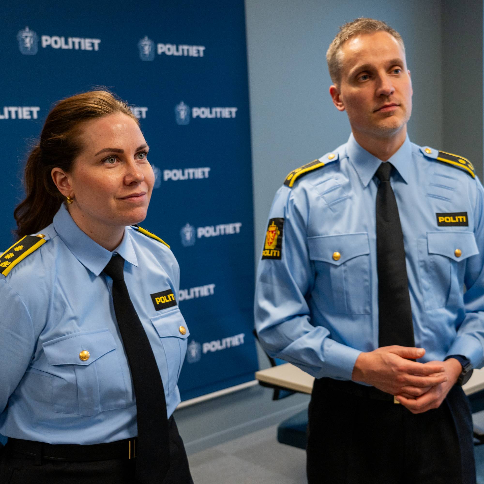 politiadvokat Christine Lundstein og politifaglig etterforskningsleder John Eivind Melbye