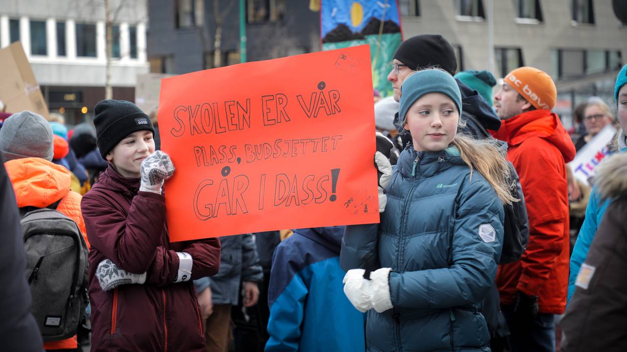 Skoledemonstrasjon i Tromsø
