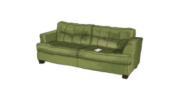 Grønn sofa