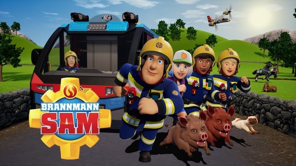 Nå skal du få bli kjent med brannmann Sam og vennene hans som bor i en liten by i Storbritannia.
