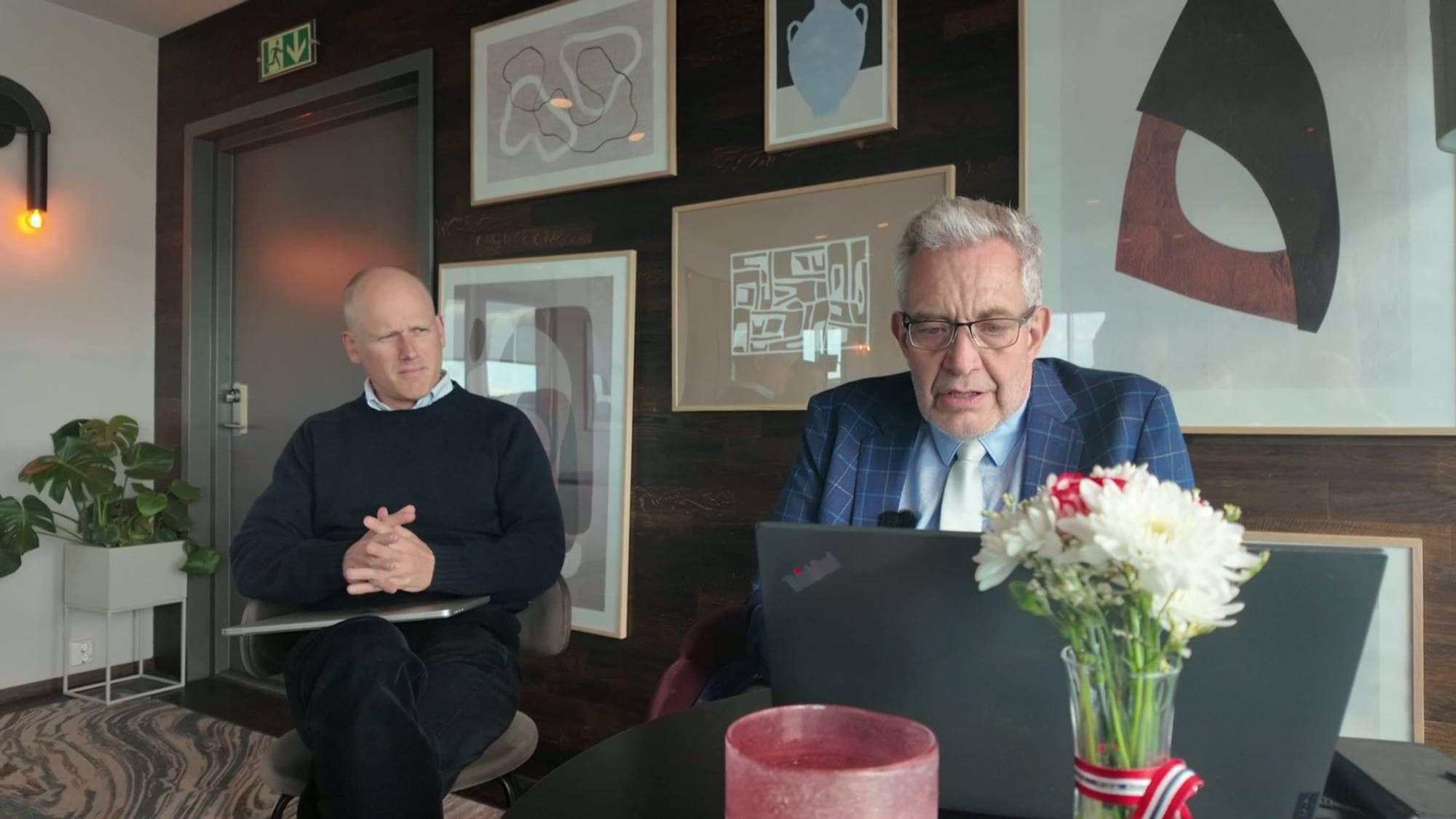 Magne Ørstavik og medforsvarer Fredrik Skjervik Lunde