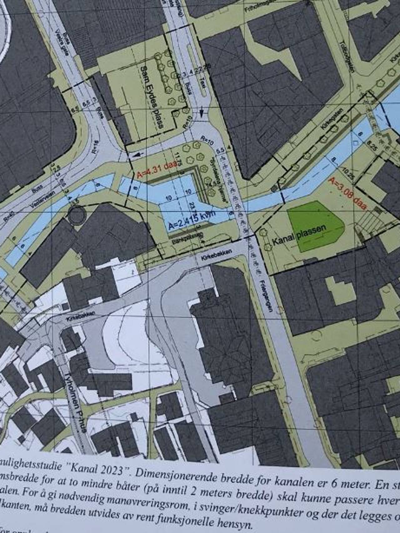 Illustrasjonsplan for Kanalselskapet og prosjektet
