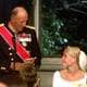 Knut Falch / NTB Kong Harald taler til kronprinsesse Mette-Marit under bryllupsmiddagen for kronprinsparet på Slottet