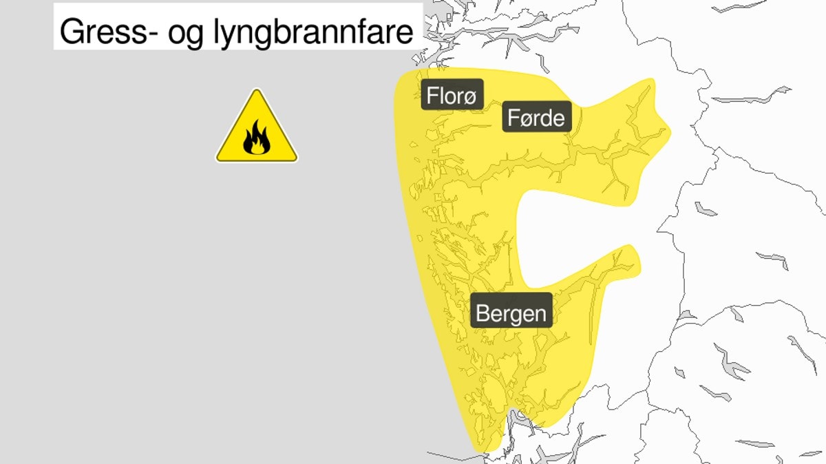 Lyngbrannfaren aukar i Vestland