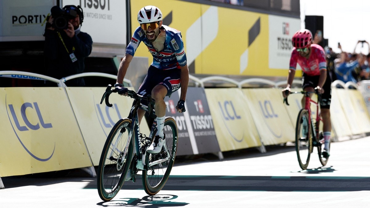 Fransk seier på tøff etappe – Halland Johannessen med sprekk