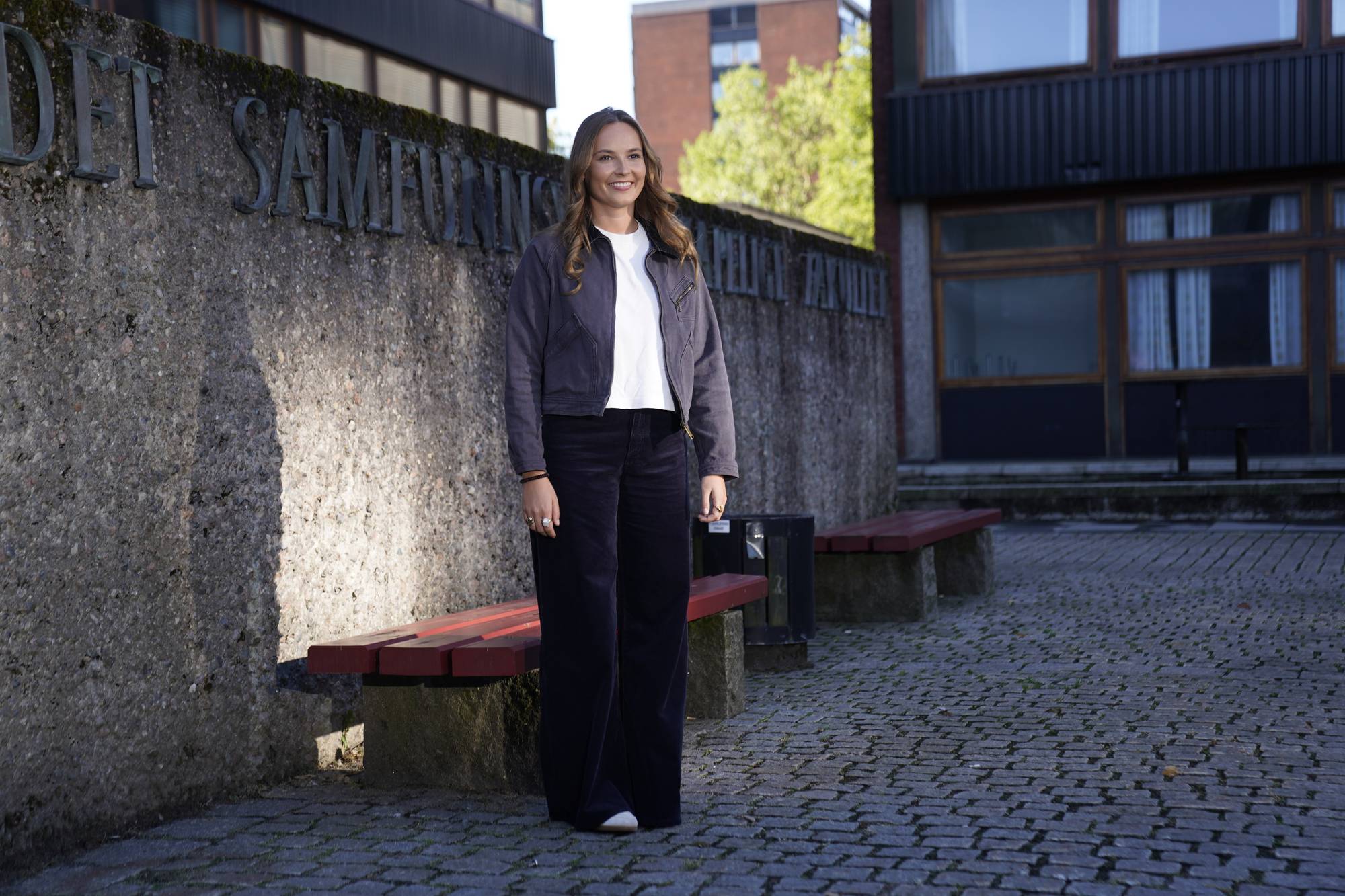 Prinsesse Ingrid Alexandra poserer på Blindern