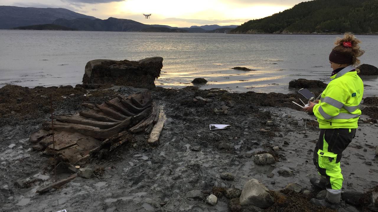 Utgravning av båt i Kattmarka, Namsos
