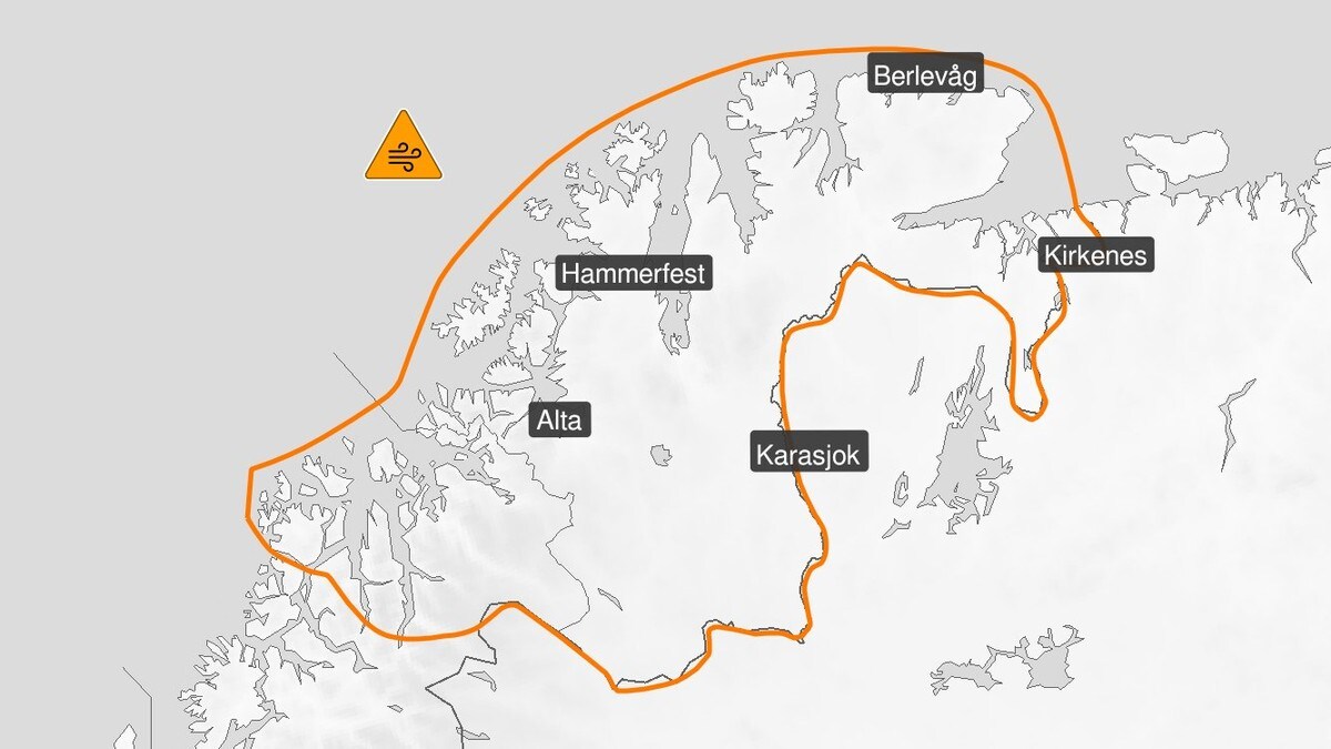 Varsler om svært kraftige vindkast i nord