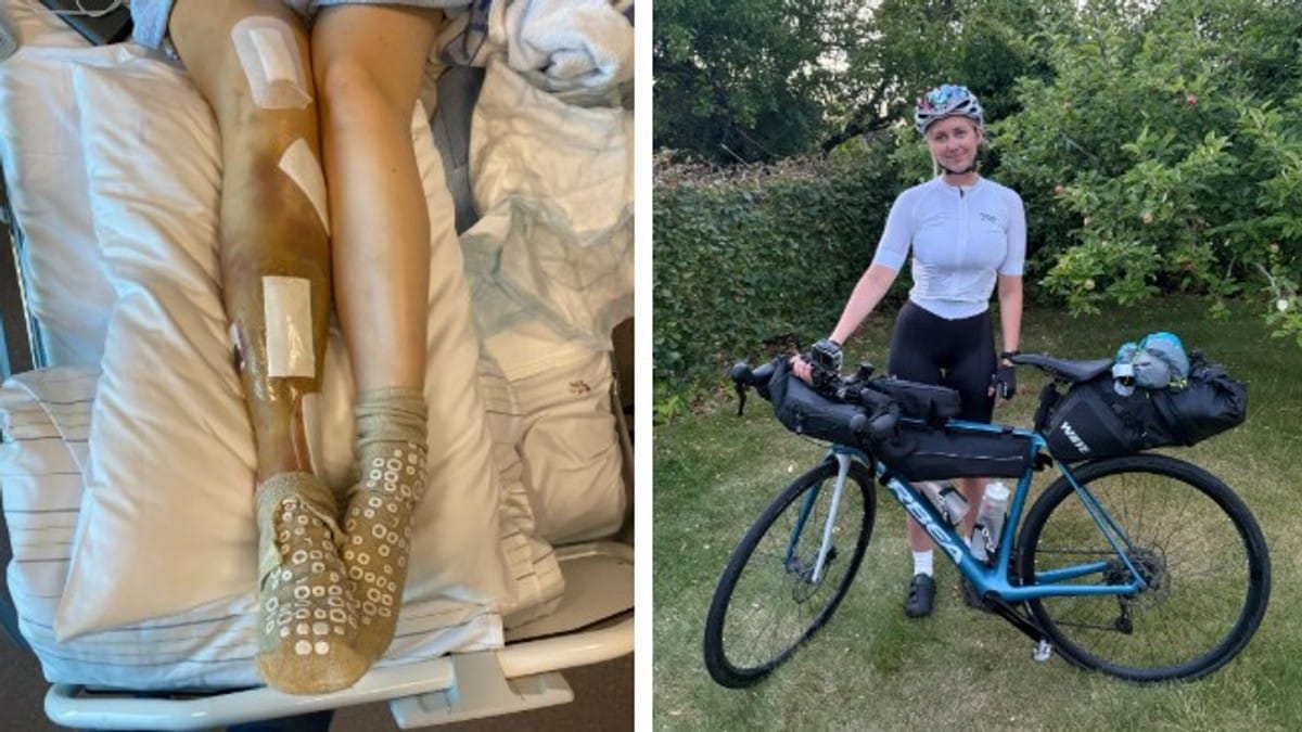 Opplevde skrekkulykke på fjellet – no syklar Karoline (26) aleine til Spania