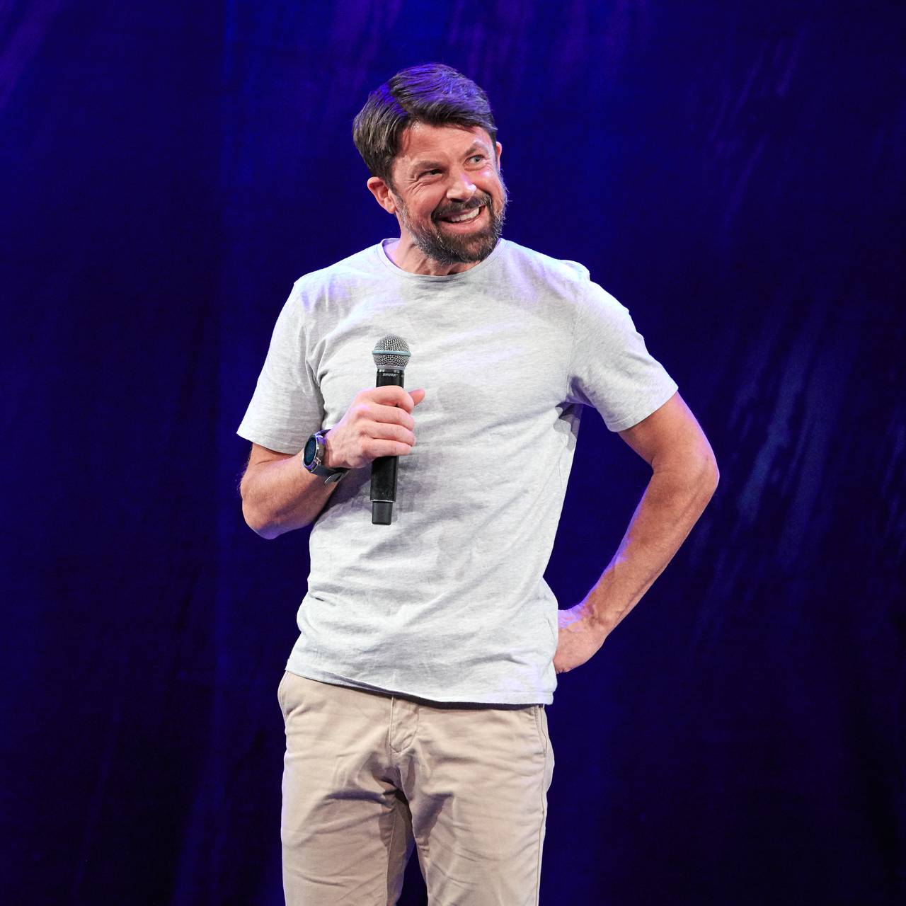 Nils-Ingar Aadne under sitt show Da var det oss.