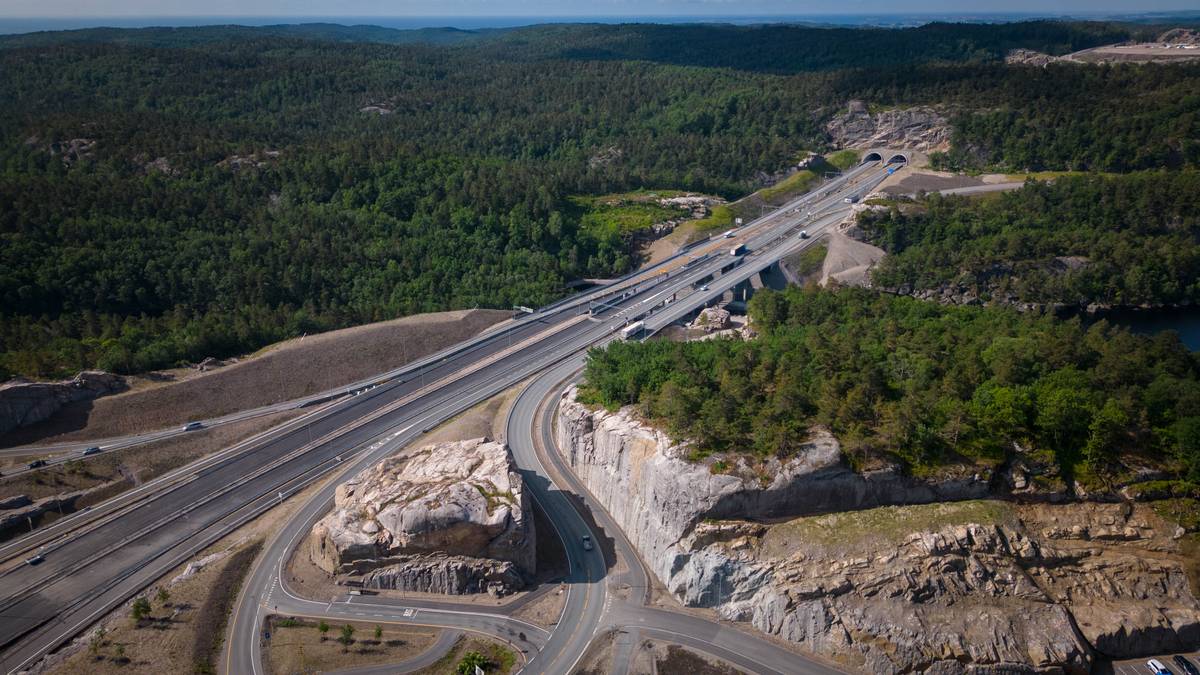 Sikret firefelts motorvei mellom Kristiansand til Lyngdal