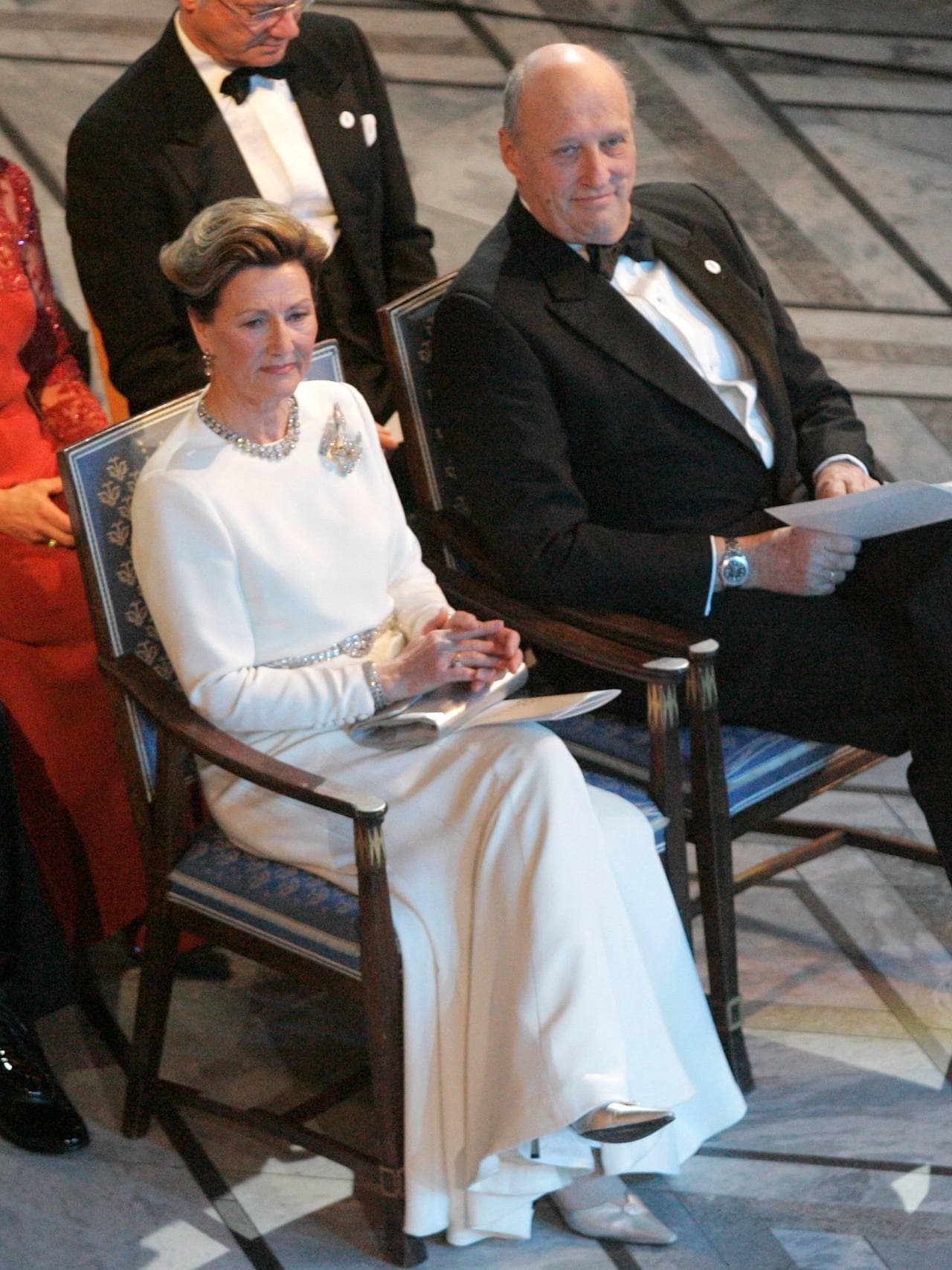 Dronning Sonja hvit kjole