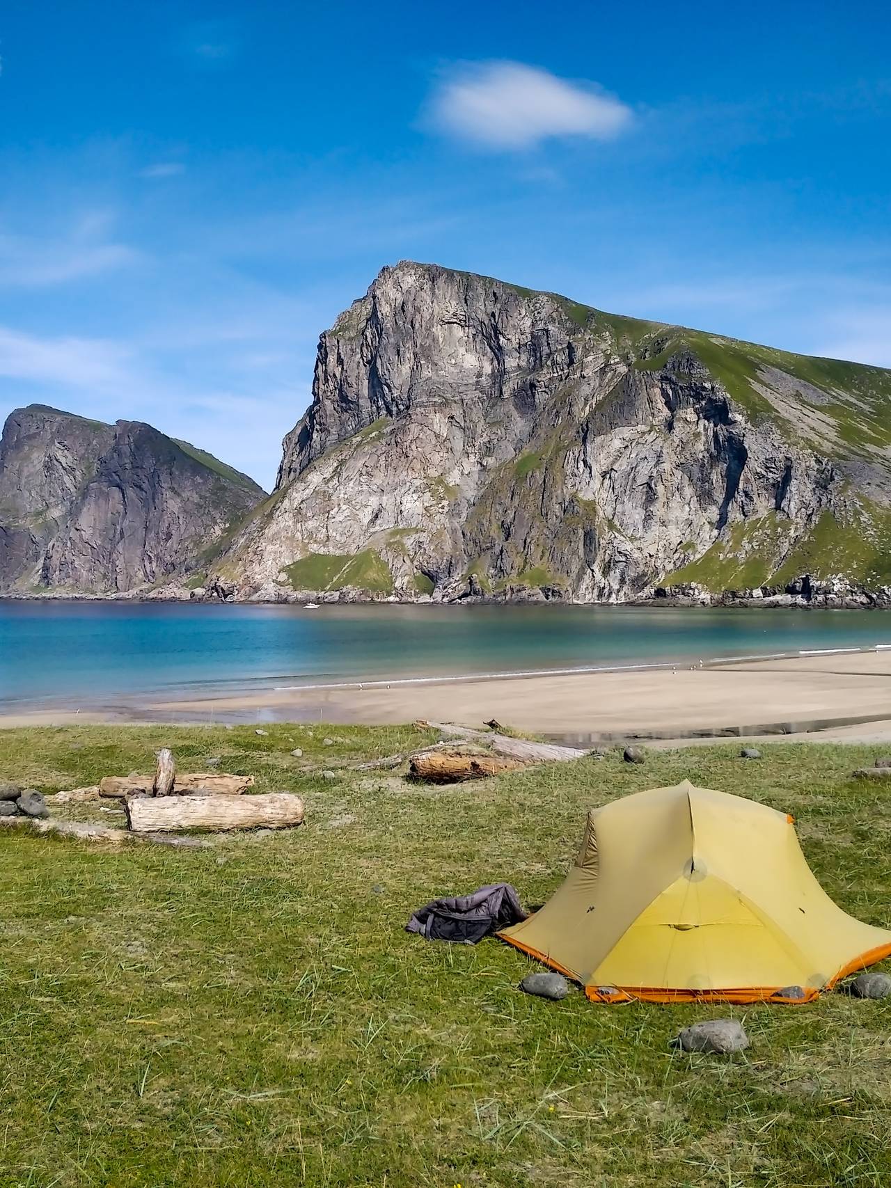 Telt i Lofoten