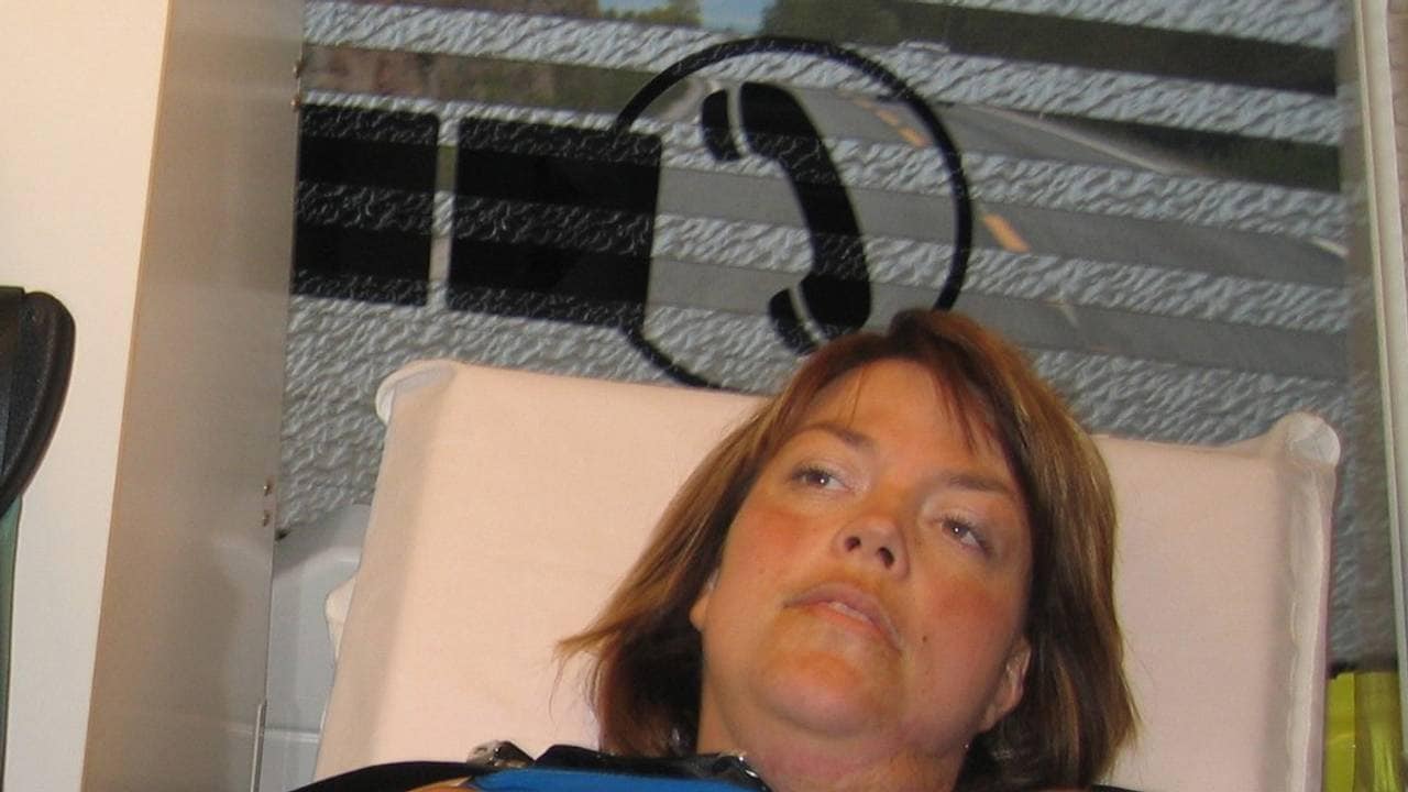 Monica i ambulansen