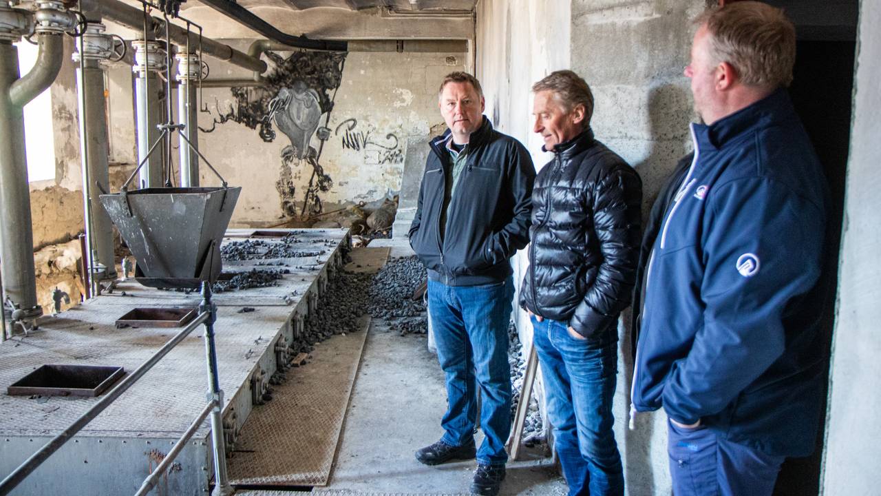 Fyrrommet på Harastølen. F.v.: Sverre Ophaug, Øystein Høyheim og Terje Svindland.