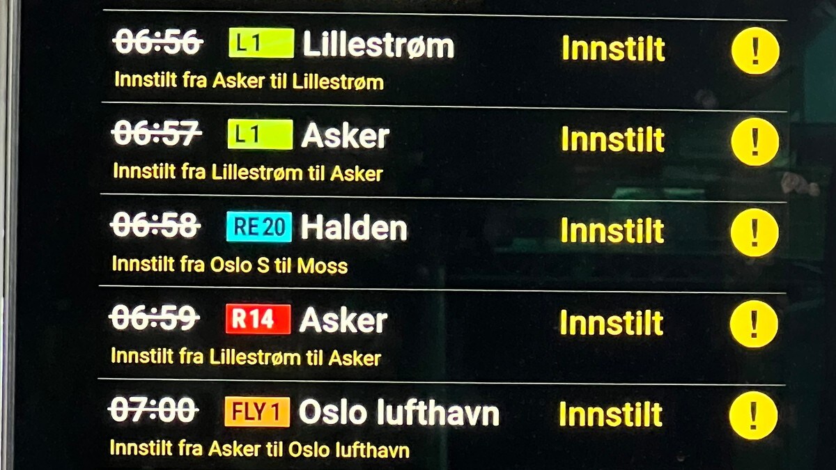 Delvis stans i togtrafikken ved Oslo S