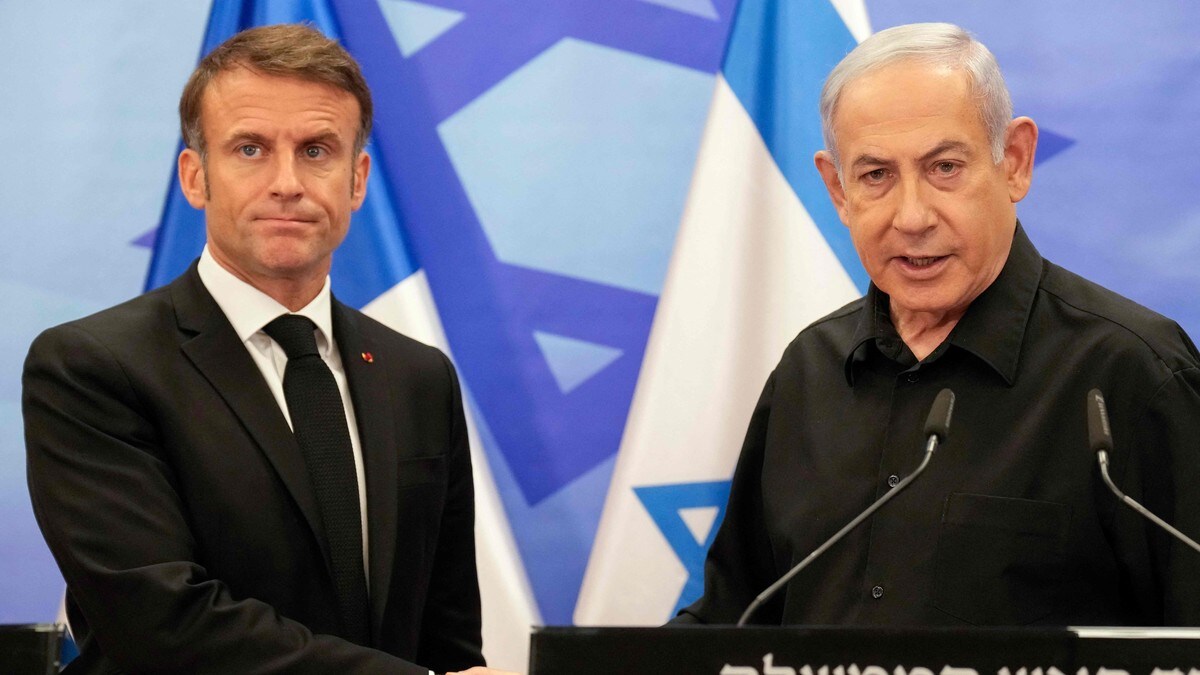 Netanyahu anklager Macron for å stå ved Hamas