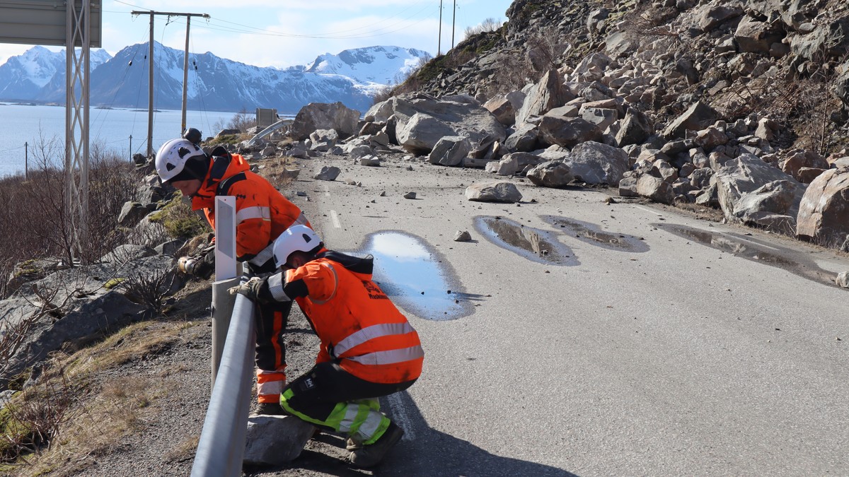 E10 i Lofoten åpner igjen i kveld