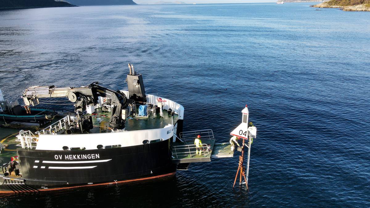 Tester ut nytt sjømerke i Farsund
