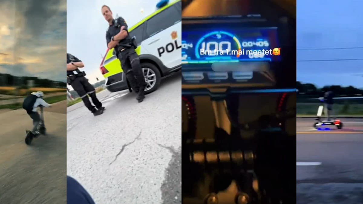 Ulovlig elsparkesykkelkjøring på TikTok bekymrer politiet