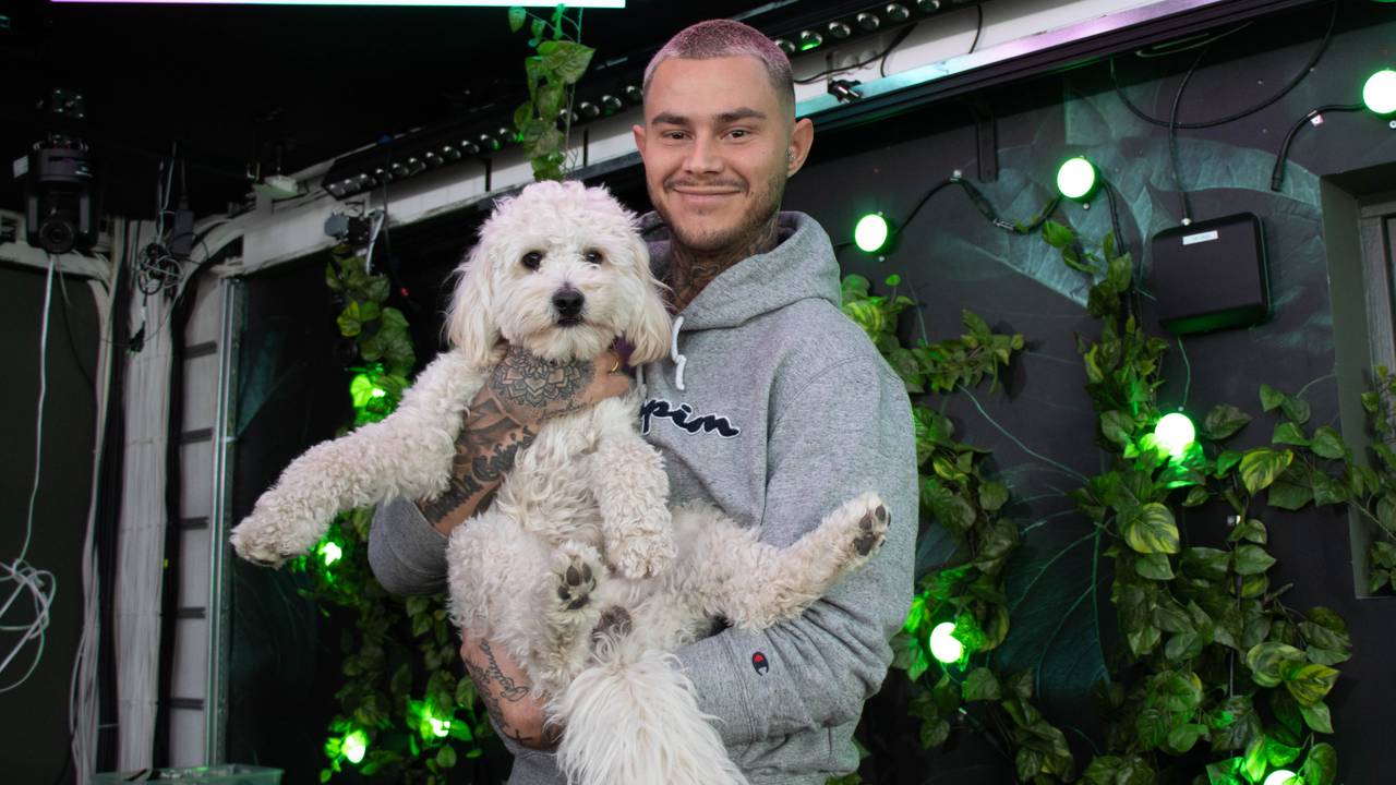 Pierre Louis og hunden Otto