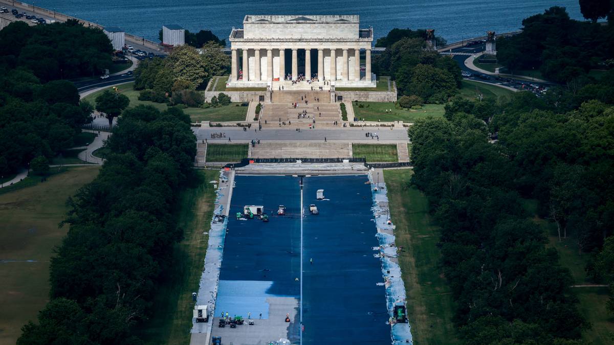 NYT: Bassenget ved Lincoln Memorial ikke ødelagt av hærverk