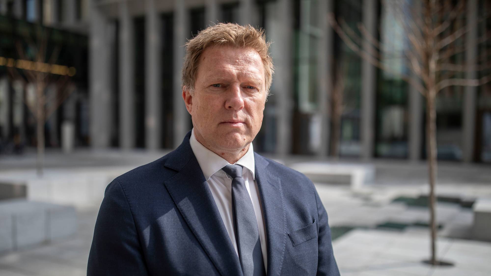 Joakim Øren, statssekretær i Justisdepartementet, i regjeringskvartalet.