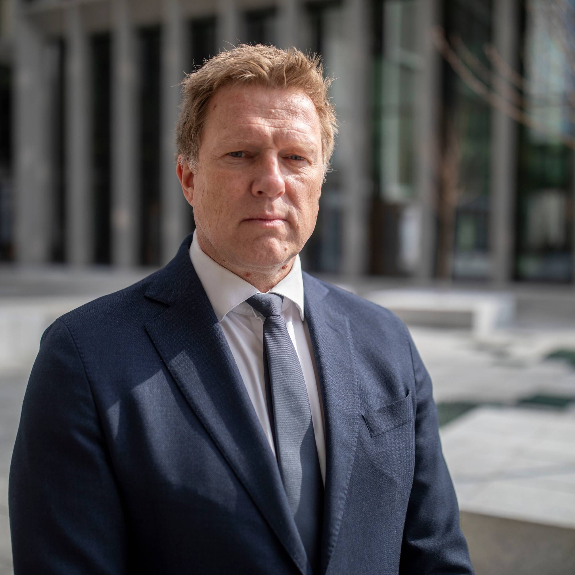 Joakim Øren, statssekretær i Justisdepartementet, i regjeringskvartalet.