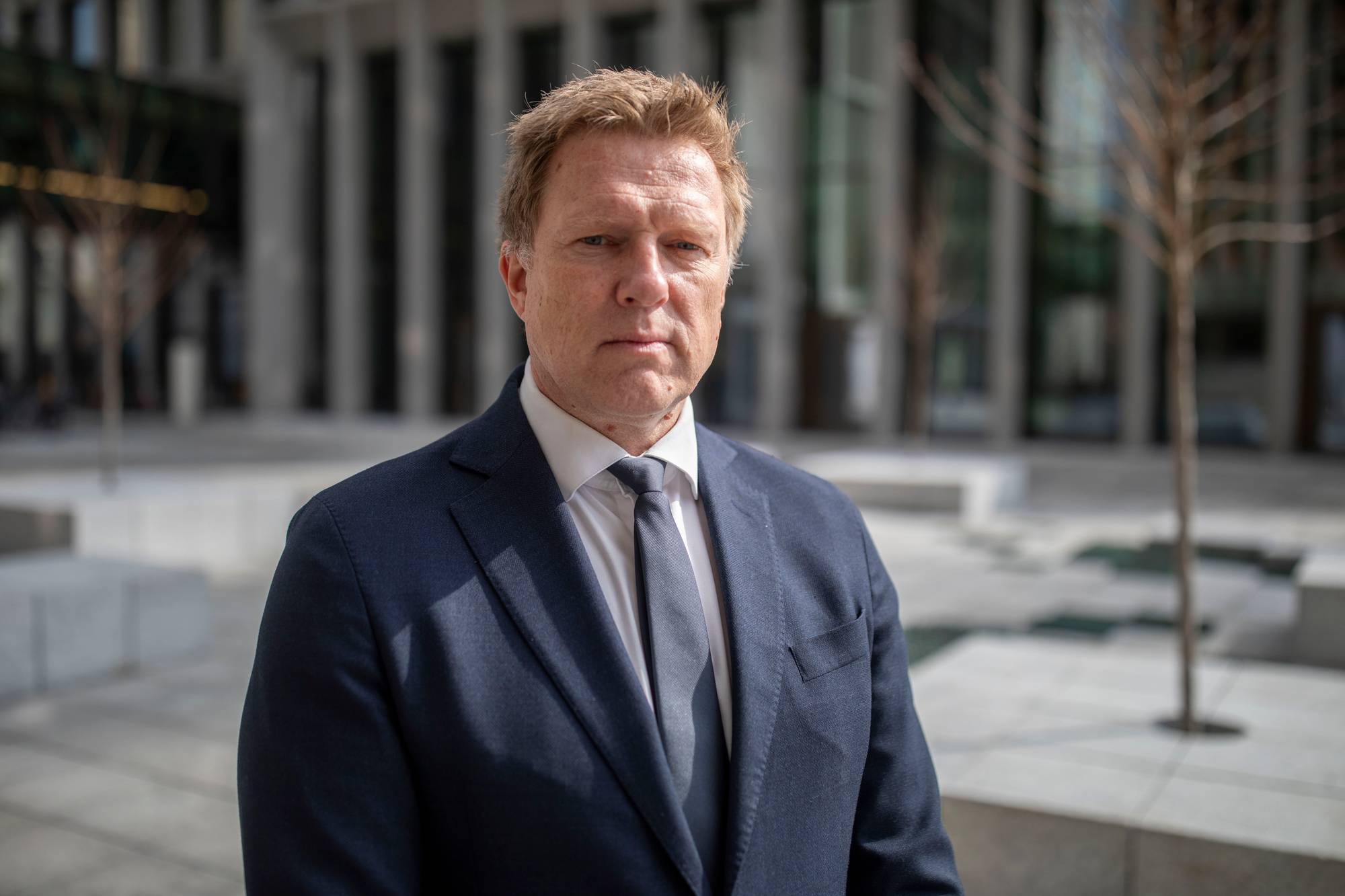 Joakim Øren, statssekretær i Justisdepartementet, i regjeringskvartalet.