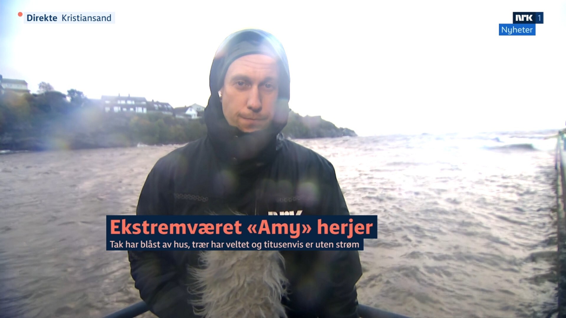 SE: Ekstremværet har roet seg på Sørlandet