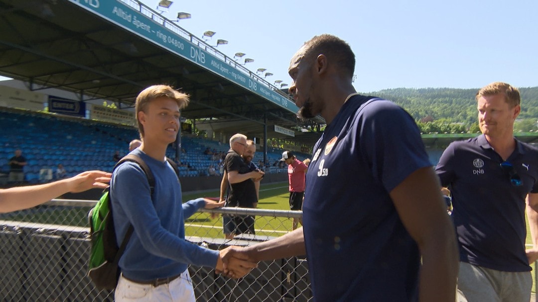 Her møter Scott Ygård (15) Usain Bolt for første gang!