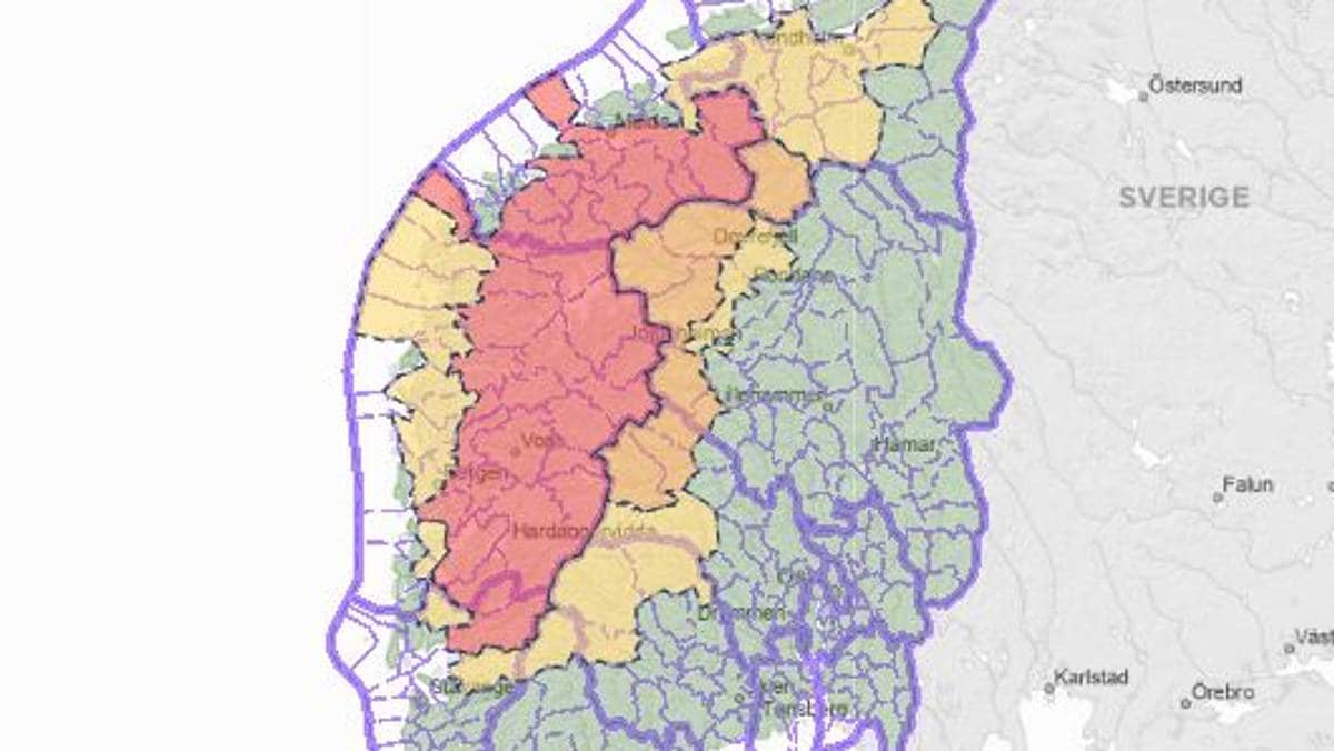 Slik herjer «ekstremværet» Jakob på Vestlandet: – Nå er det i gang