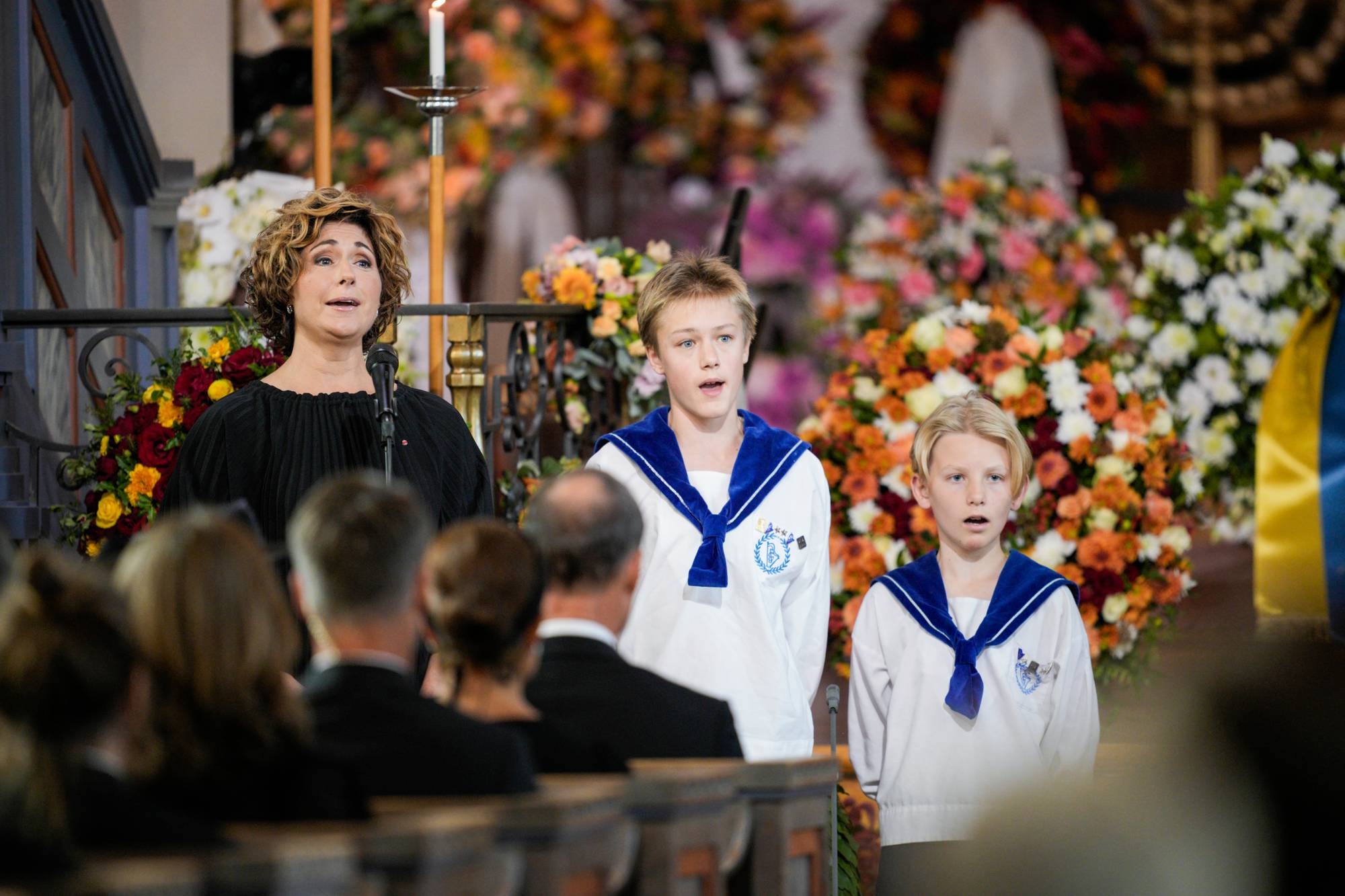 Sissel Kyrkjebø og Sølvguttene synger i prinsesse Astrids gravferd