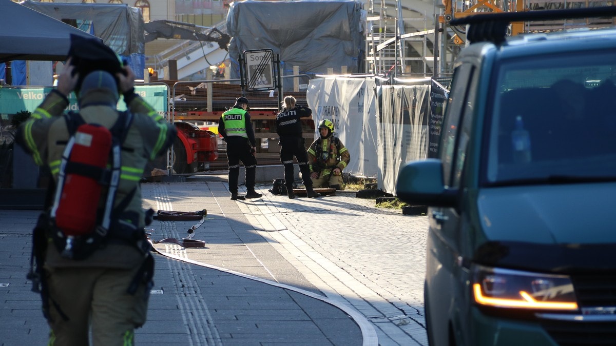 Gasslekkasje på Bragernes Torg