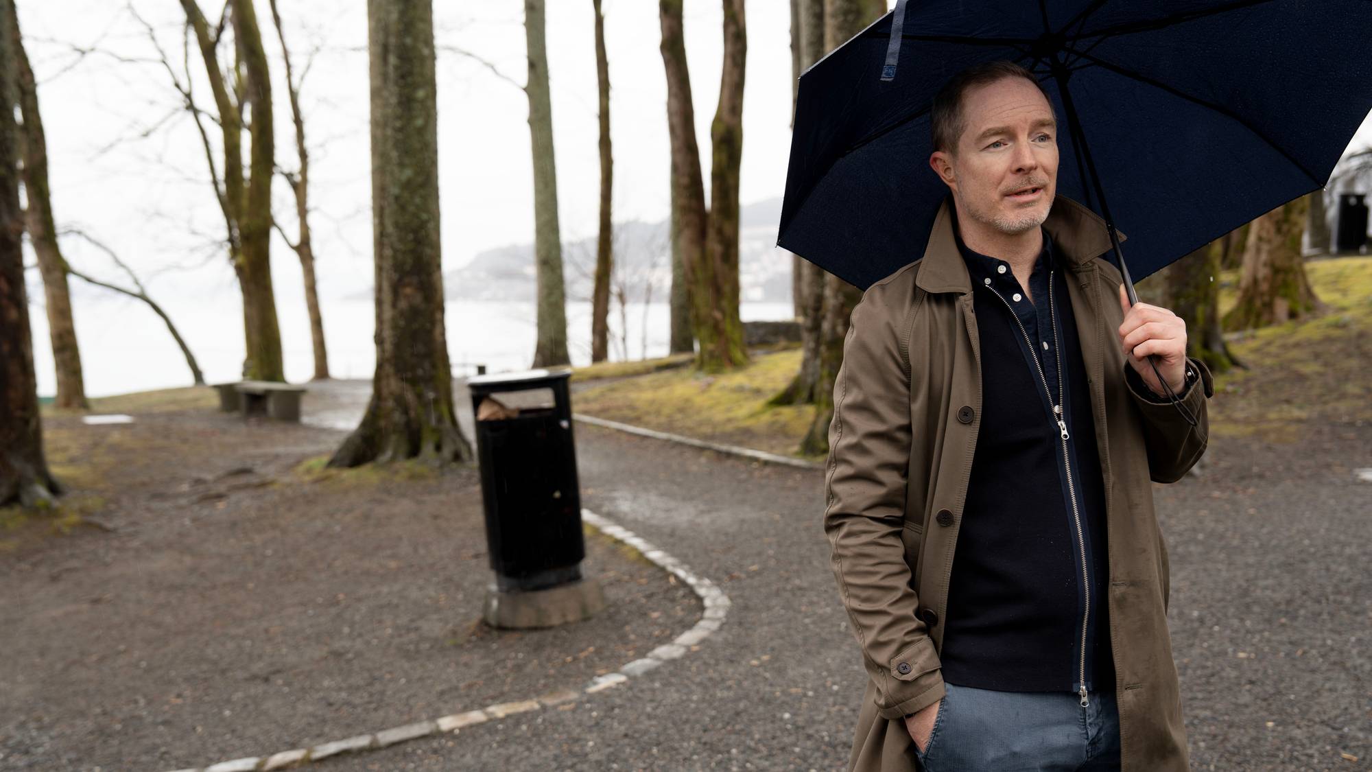 Daniel Michel Nilssen i Nordnesparken, der Maren kollapset under Bergen City Marathon i fjor. 